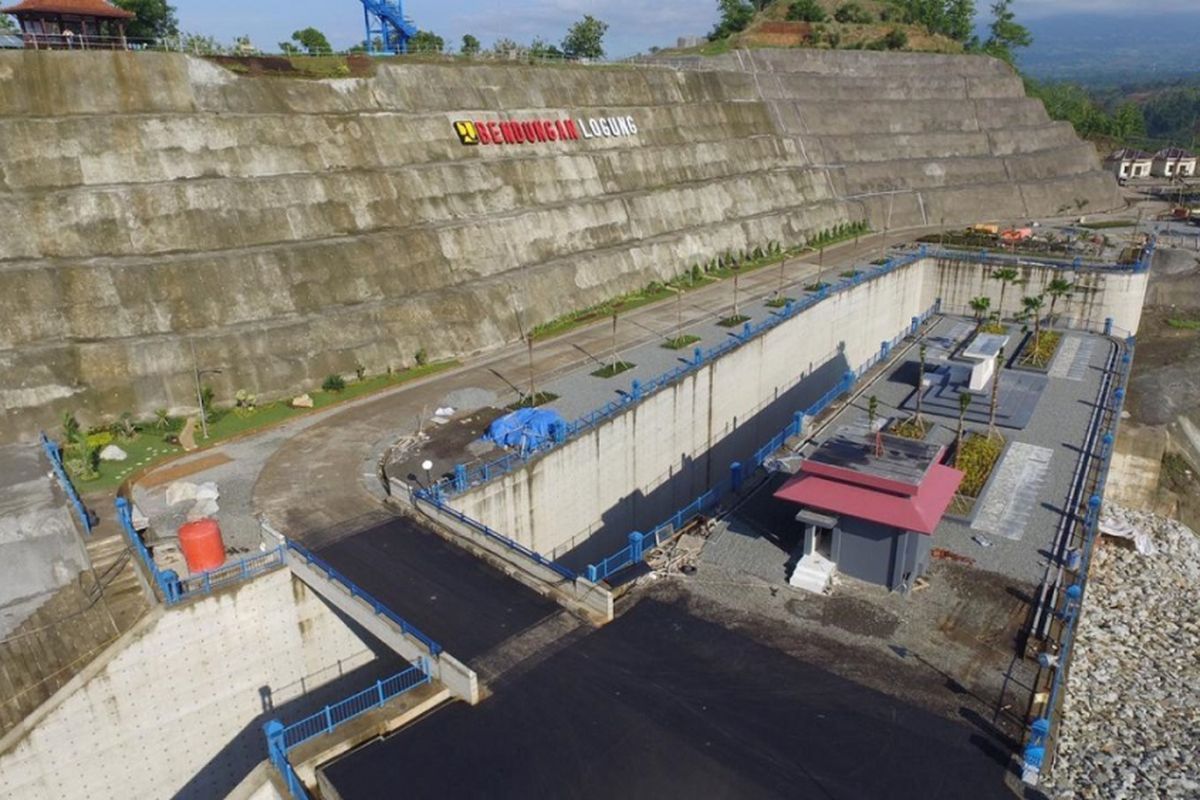 Bendungan Logung di Kabupaten Kudus, Jawa Tengah.