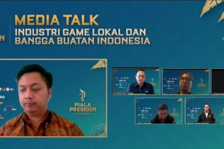 Jumpa pers virtual Piala Presiden Esports 2021 bertajuk Media Talk, Rabu (3/11/2021).