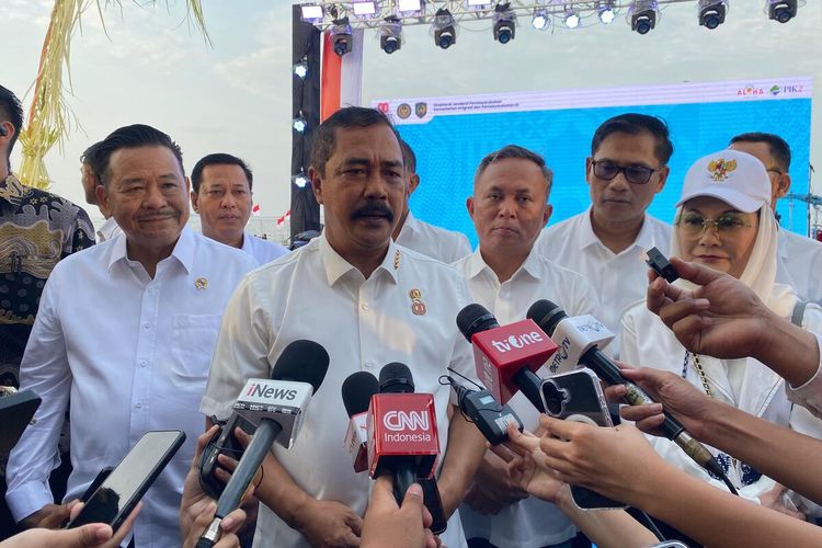 Menteri Imigrasi dan Pemasyarakatan (Imipas) Agus Andrianto saat pembukaan pameran IPPA Fest di Aloha PIK 2, Kabupaten Tangerang, Jumat (8/8/2025).