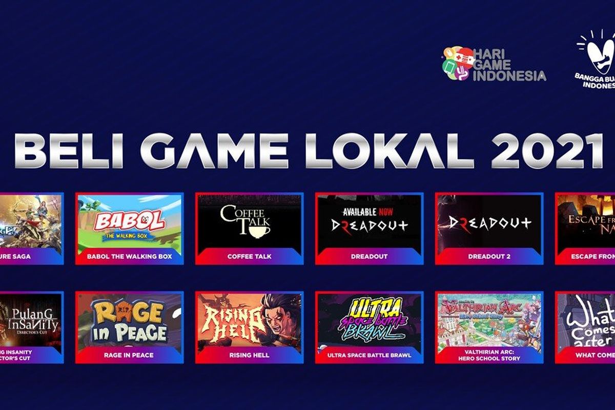 Ilustrasi poster Beli Game Lokal 2021.