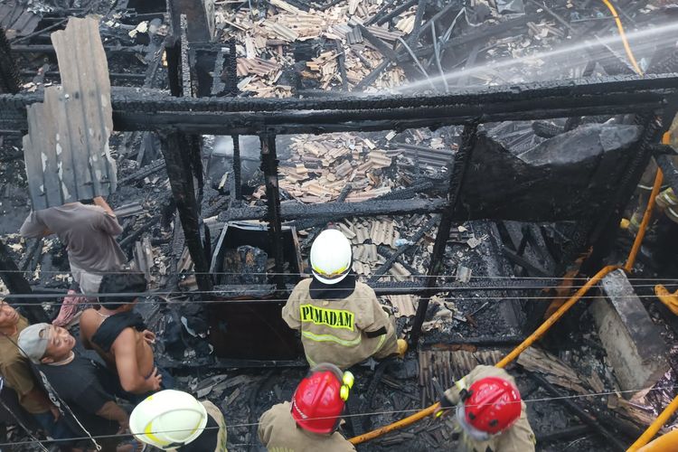 4 Rumah di Penjaringan Jakut Kebakaran, Diduga akibat Korsleting