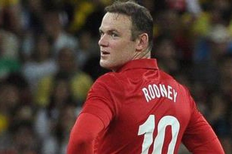 Striker Manchester United dan timnas Inggris, Wayne Rooney.