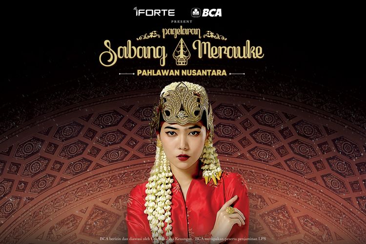 Poster Pagelaran Sabang Merauke dengan bintang tamu Isyana Sarasvati. 