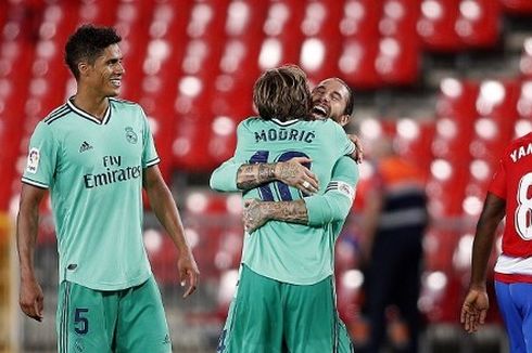 Usai Laga Granada Vs Real Madrid, Ramos: Mari Rayakan Gelar pada Kamis