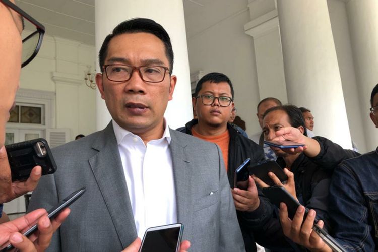Gubernur Jawa Barat Ridwan Kamil saat ditemui di Gedung Pakuan, Jalan Otista, Kota Bandung, Rabu (27/11/2019).