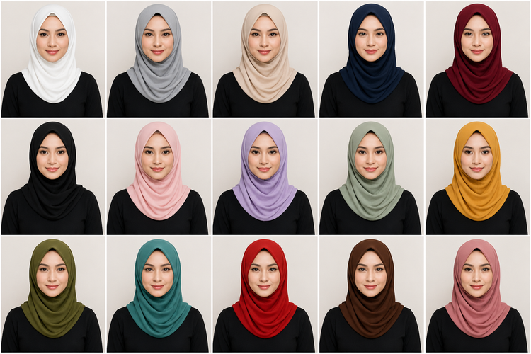Baju Hitam Cocok dengan Jilbab Warna Apa? Ini 15 Kombinasinya