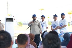 Prabowo di Kebumen: Panen Udang, Pamer Capaian, dan Singgung Kebocoran