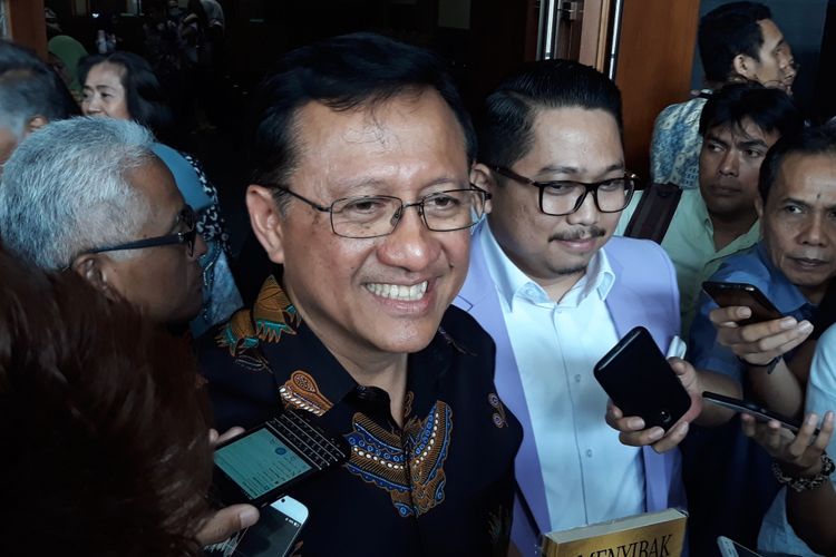 Mantan Ketua DPD RI, Irman Gusman di Pengadilan Tipikor Jakarta, Rabu (10/10/2018).