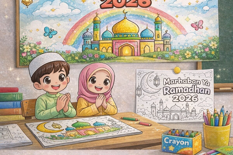Poster Ramadhan Anak SD: Cerita, Edukatif, dan Penuh Warna.