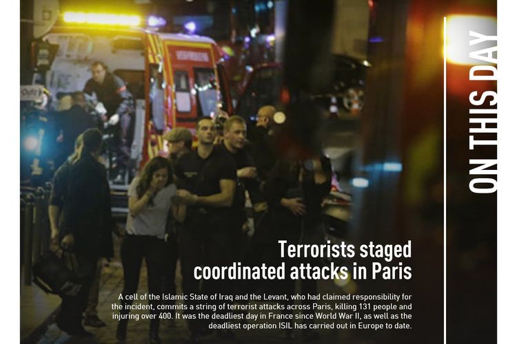 Hari ini dalam sejarah 13 November 2015: Serangan teroris di Paris 2015