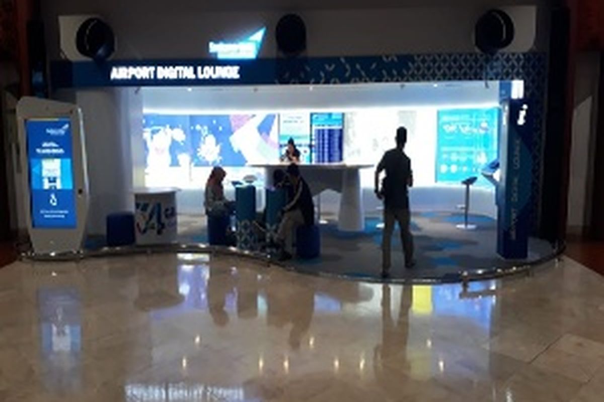 Digital Lounge yang ada di Terminal 2 Bandara Soekarno-Hatta.