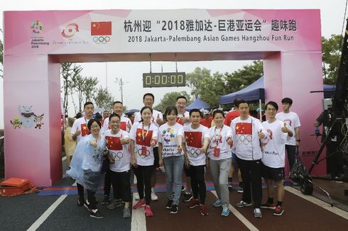  Ragam Warna Pada AG Fun Run di Hangzhou