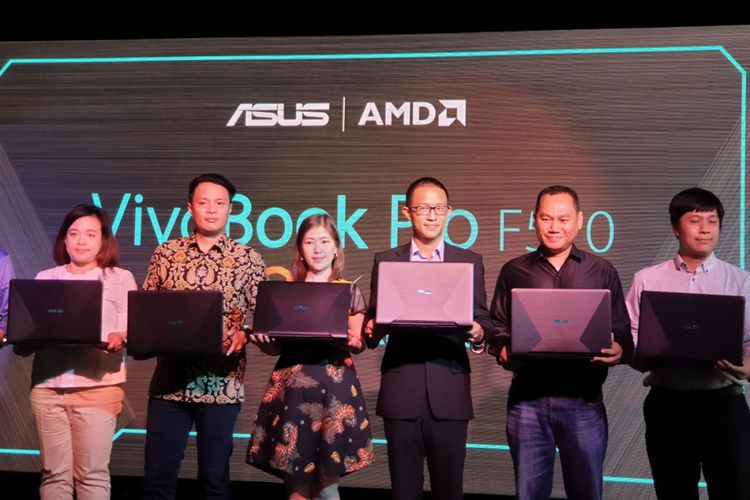 Peluncuran Asus VivoBook Pro F570 di Jakarta, Kamis (14/2/2019).