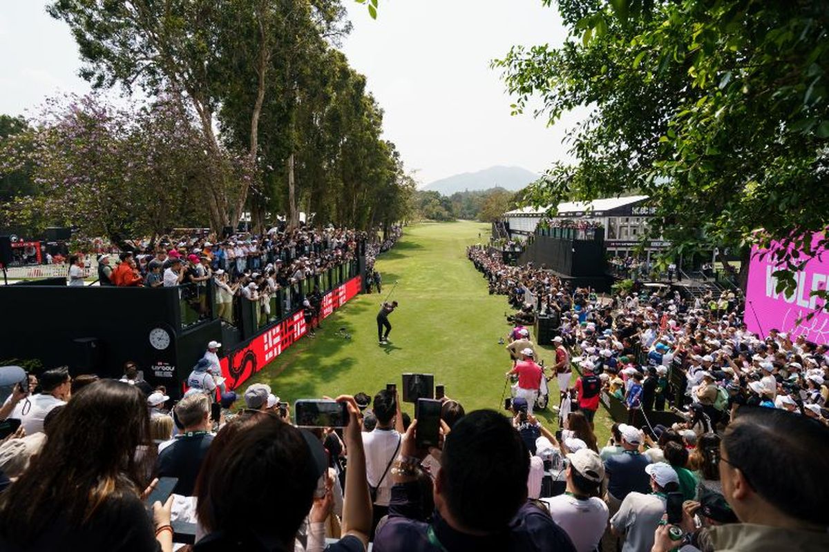 Turnamen golf internasional LIV Golf di Hong Kong. 