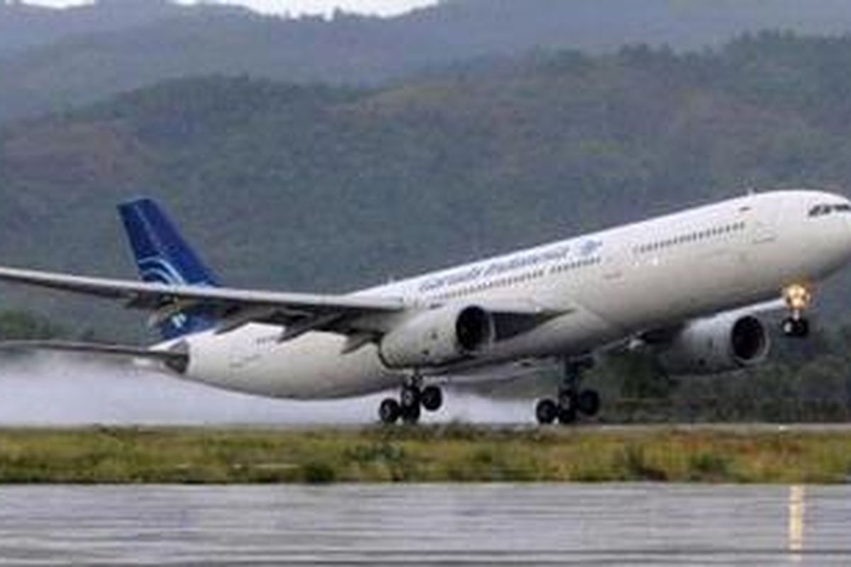 Airbus A300 plane of Garuda Indonesia airlines 
