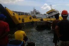 Hilang Keseimbangan, LCT Karam di Pelabuhan Ambon