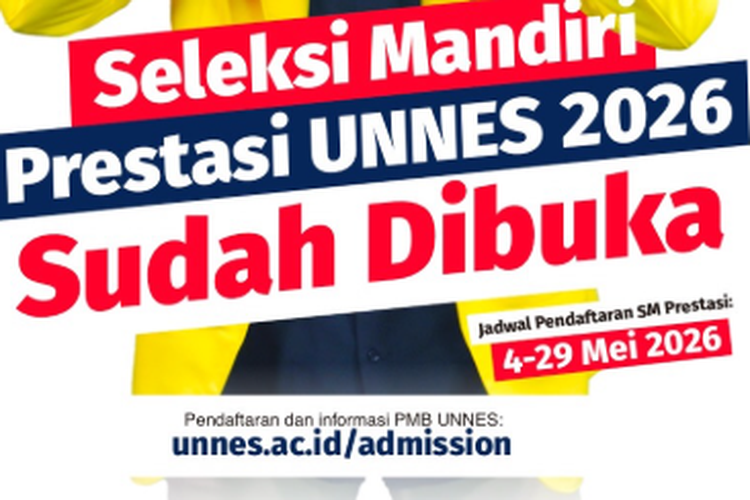 Seleksi Mandiri Prestasi Unnes 2026 Dibuka, Bebas IPI dan Dapat UKT 1 atau 2