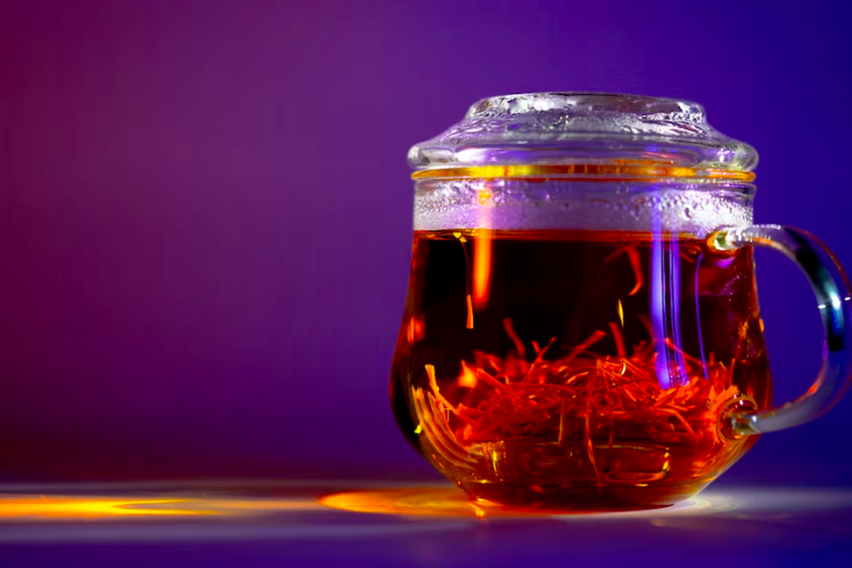 Ilustrasi teh saffron untuk atasi libido rendah