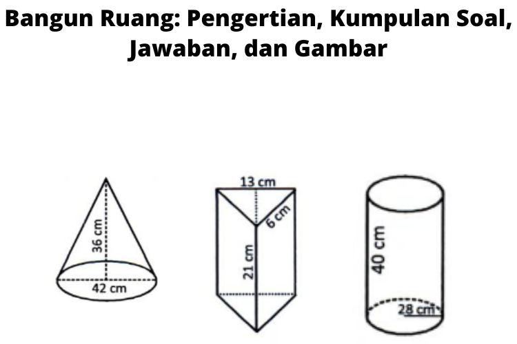 Jenis-jenis bangun ruang yakni, tabung, balok, kubus, prisma, limas, bola, dan lainnya.