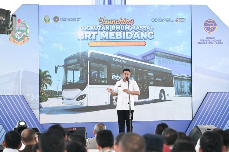 Tekan Kemacetan 54 Persen, Bobby Nasution Resmikan BRT Listrik Mebidang