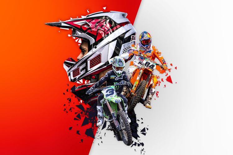 Poster game MGPX 2020 The Official Motocross Videogame.
