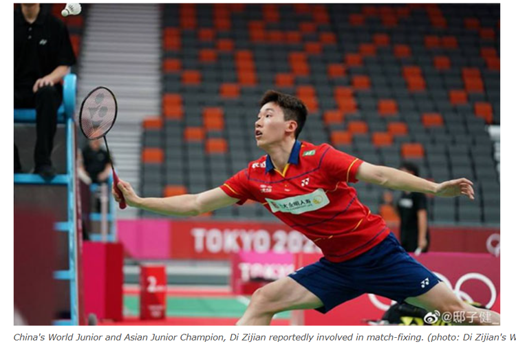 Pemain China, Li Zijian, dilaporkan terlibat pengaturan skor pada Denmark Open 2021.