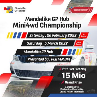 MGPA sebagai promotor MotoGP Mandalika mengadakan event balap mobil Mini 4WD di Mandalika GP Hub di Mall Epicentrum Walk, Kuningan.