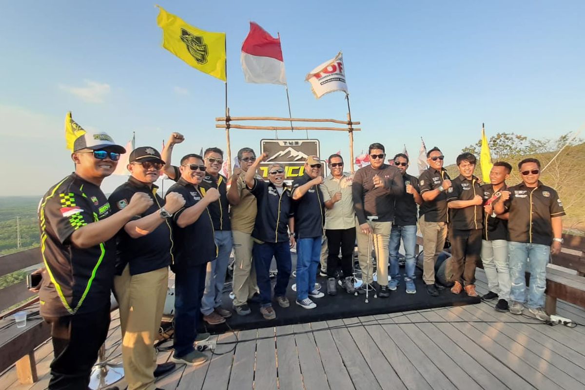 Konferensi pers Uncle Hard Enduro 2019 di Kiram Park, Banjar, Kalimantan Selatan.