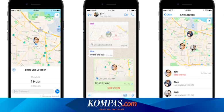 Fitur Live Location Whatsapp Sudah Bisa Dipakai Di Indonesia