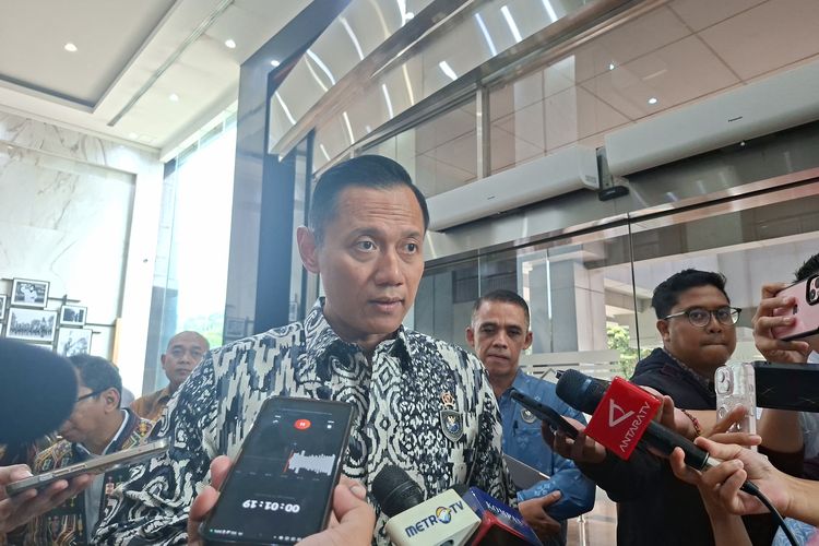 Menteri Koordinator Bidang Infrastruktur dan Pembangunan Kewilayahan Agus Harimurti Yudhoyono ditemui di Kementerian Keuangan pada Selasa (20/1/2026).
