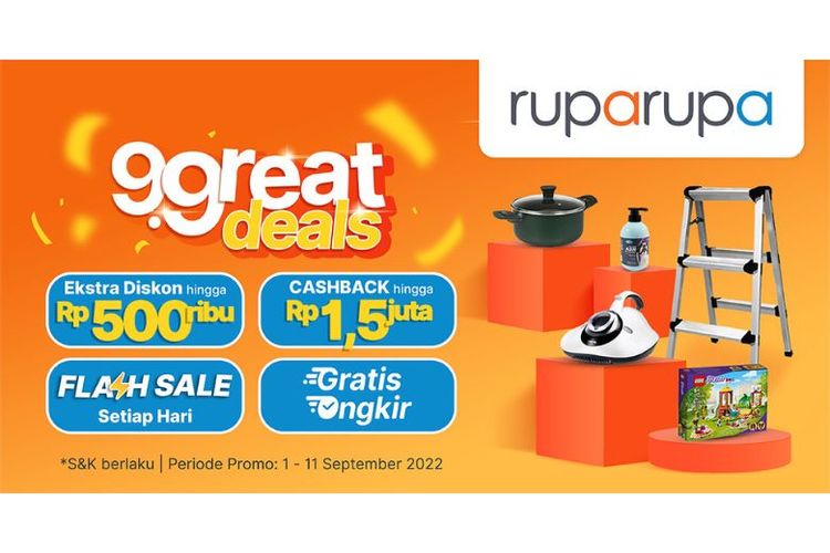 Promo double date campaign #9greatdeals di ruparupa.com 
