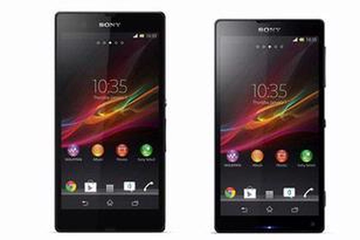 Xperia Z lebih panjang dibandingkan Xperia ZL