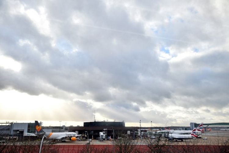 Bandara Gatwick di London, Inggris, Kamis (20/12/2018). (AFP/Glyn Kirk)