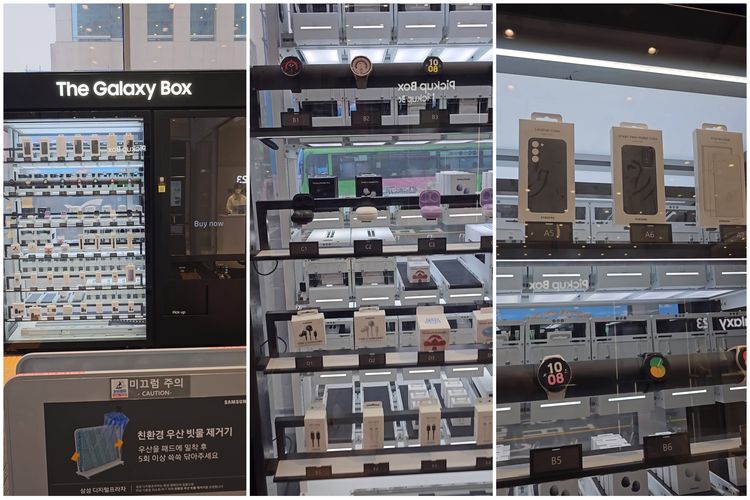 Vending Machine Galaxy Box di Galaxy Studio Hongdae.