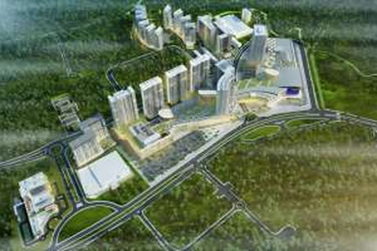 Blok masterplan kawasan Sentul City. 
