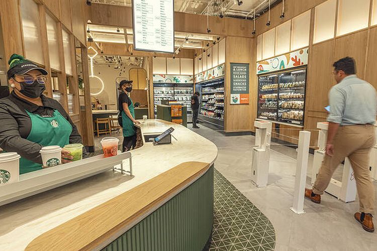 Foto : Gandeng Amazon Go, Starbucks Hadirkan Toko Tanpa Kasir