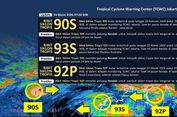 Ada 3 Bibit Siklon Tropis di Sekitar Indonesia, Waspada Angin Kencang