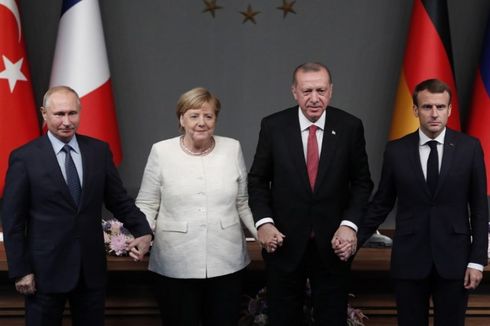 Saat Putin, Erdogan, Macron, dan Merkel Bersua Bahas Nasib Suriah