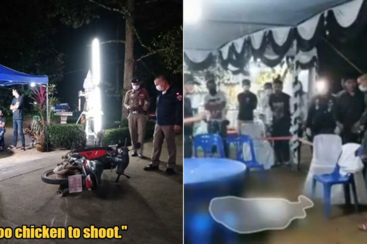 Sebuah pembunuhan terjadi di pemakaman di Thailand pada Kamis (7/1/2021), dengan si pelaku yang bernama Jumnean Sri-orn menembak mati Samran Tawai (foto kanan) karena tak pakai masker dan diejek pengecut.