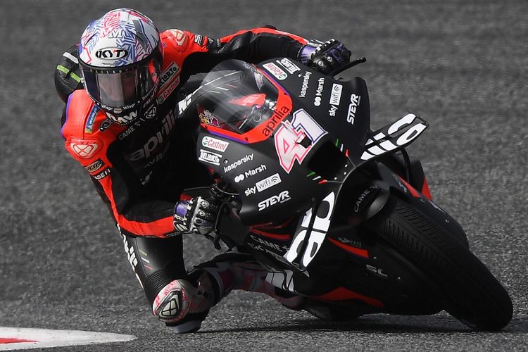 Francesco Bagnaia saat berlaga pada MotoGP Austria 2022. (Photo by VLADIMIR SIMICEK / AFP)