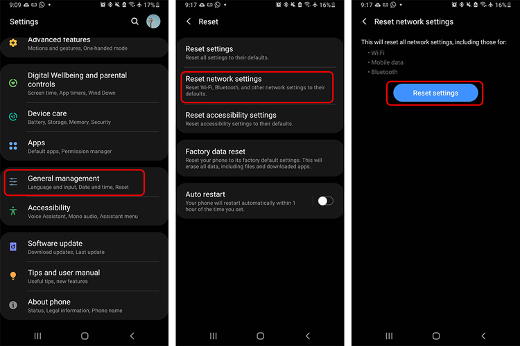 Cara me-reset pengaturan Bluetooth smartphone Android (KOMPAS.com/Caroline Saskia Tanoto)