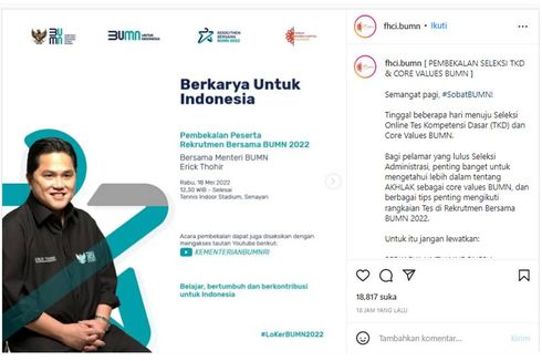 Jadwal Pengumuman dan Link untuk Memantau Hasil TKD BUMN 2022