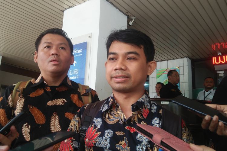 Kuasa Hukum Tim Pembela Kebebasan Pers Ade Wahyudin di Pengadilan Tata Usaha Negara (PTUN), Rawamangun, Jakarta, Rabu (5/2/2020).