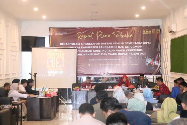 Badan Pengawas Pemilihan Umum (Bawaslu) meminta Komisi Pemilihan Umum (KPU) Kabupaten Pangkajene Kepulauan (Pangkep) mengumumkan penundaan penetapan daftar pemilih sementara (DPS) pada Pemilihan Gubernur dan Wakil Gubernur, Bupati dan Wakil Bupati Tahun 2024.