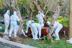 Jumlah Jenazah Covid-19 yang Dimakamkan Meningkat, Petugas Sampai Tidur dan Makan di Makam