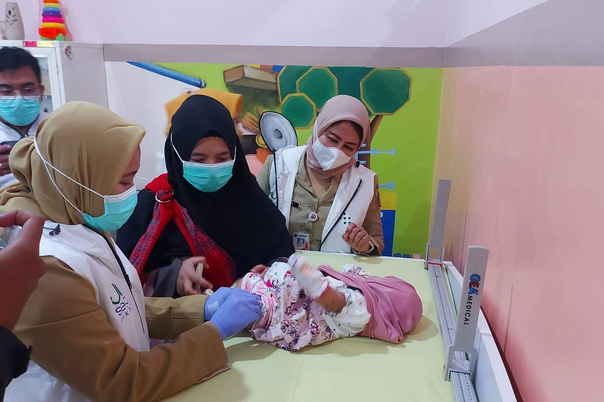 Kecamatan Kramatjati, Jakarta Timur, memulai vaksinasi Pneumococcal Conjugate Vaccine (PCV) secara gratis pada hari ini, Senin (12/9/2022).
