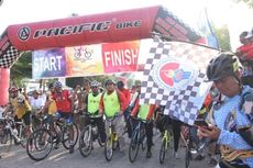 Gowes Nusantara di Palembang Berlangsung Meriah