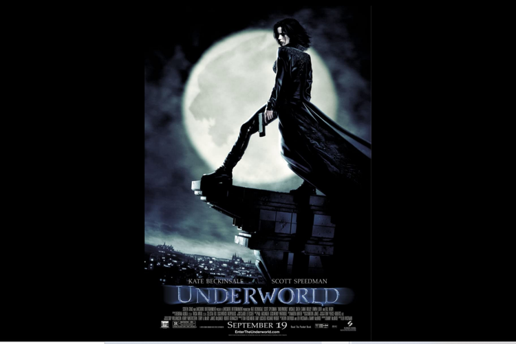Film Underworld yang dibintangi Kate Beckinsale.