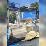 Rem Blong, Truk Kontainer Nyaris Tabrak Gerbang Tol di Makassar