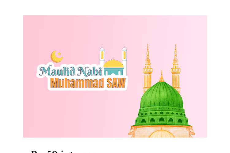 Referensi poster Maulid Nabi Muhammad 5 September 2025.